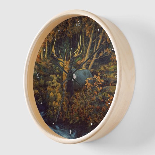 Bull Elk in het herfstbos (Hoek)