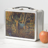 Bull Elk in het herfstbos (In situ)