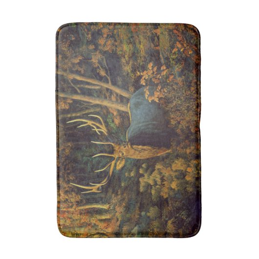 Bull Elk in het herfstbos Badmat (Voorkant Verticaal)