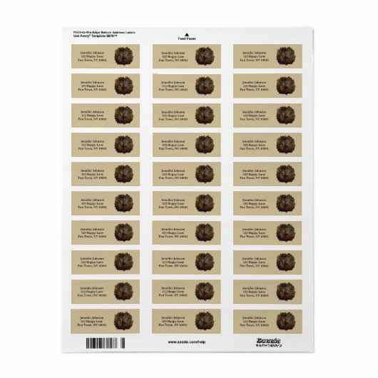 Bull Elk in het herfstbos Etiket (Full Sheet)