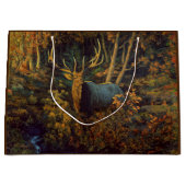 Bull Elk in het herfstbos Groot Cadeauzakje (Voorkant)