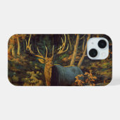 Bull Elk in het herfstbos iPhone 15 Case (Achterkant horizontaal)