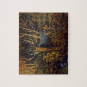 Bull Elk in het herfstbos Legpuzzel (Verticaal)