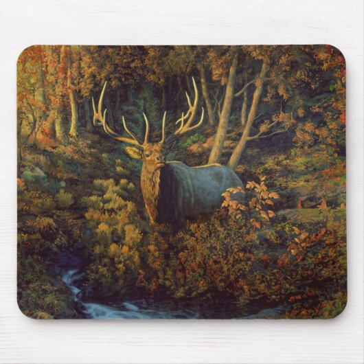 Bull Elk in het herfstbos Muismat (Voorkant)