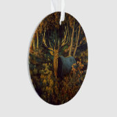 Bull Elk in het herfstbos Ornament (voorkant)