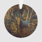 Bull Elk in het herfstbos Ornament (voorkant)