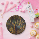 Bull Elk in het herfstbos Papieren Bordje (Feest)