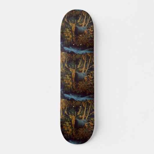 Bull Elk in het herfstbos Persoonlijk Skateboard (Voorkant)