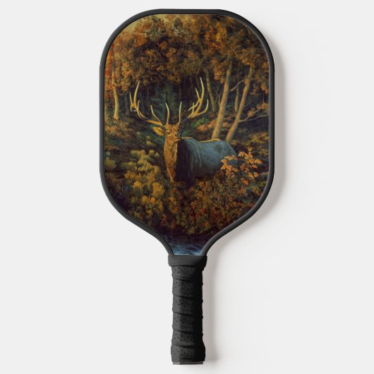 Bull Elk in het herfstbos Pickleball Paddle (Voorkant)