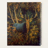 Bull Elk in het herfstbos Planner (Achterkant)
