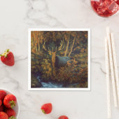 Bull Elk in het herfstbos Servet (Insitu)