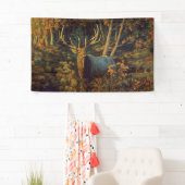 Bull Elk in het herfstbos Spandoek (Insitu)