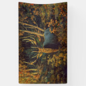 Bull Elk in het herfstbos Spandoek (Verticaal)