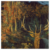 Bull Elk in het herfstbos Stof (Close Up)