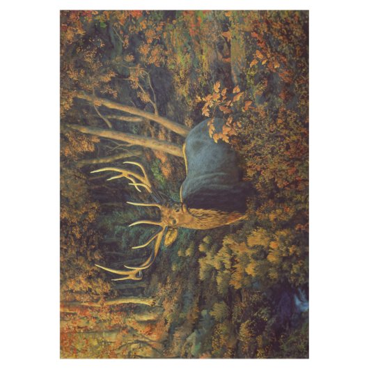 Bull Elk in het herfstbos Tafelkleed (Voorkant)