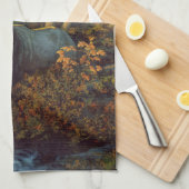 Bull Elk in het herfstbos Theedoek (Quarter Fold)