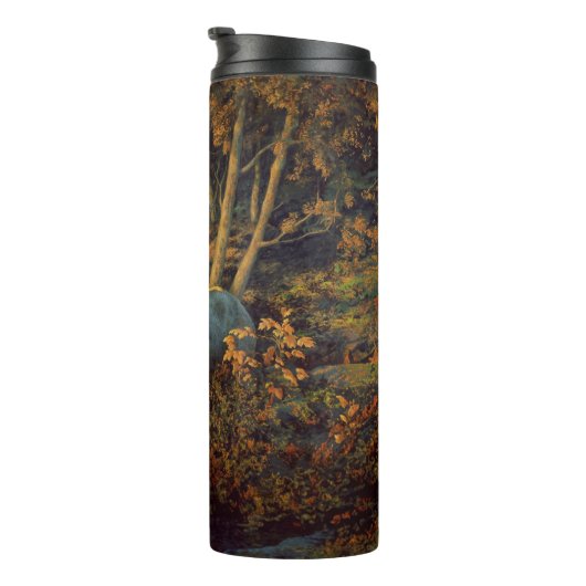 Bull Elk in het herfstbos Thermosbeker (Geroteerd rechts)