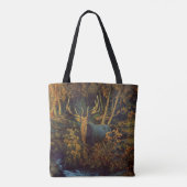 Bull Elk in het herfstbos Tote Bag (Achterkant)