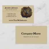 Bull Elk in het herfstbos Visitekaartje (Voorkant / Achterkant)