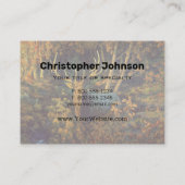 Bull Elk in het herfstbos Visitekaartje (Achterkant)