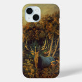 Bull Elk in het najaar Case-Mate iPhone Case (Achterkant)