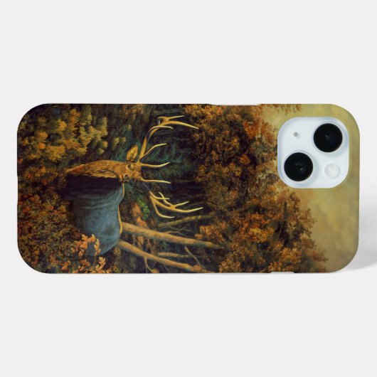 Bull Elk in het najaar Case-Mate iPhone Case (Achterkant (horizontaal))