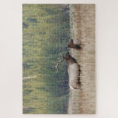 Bull Elk in Meadow | Nationaal Park Yellowstone Legpuzzel (Verticaal)