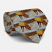 Bull Elk in sneeuw. Stropdas (Opgerold)