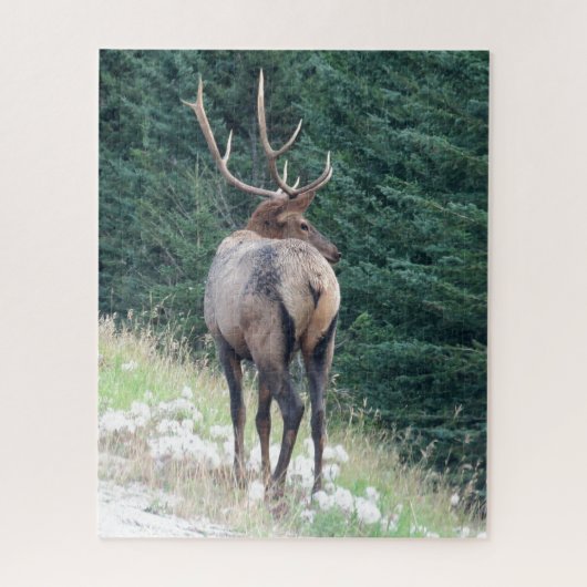 Bull Elk Jigzaag Puzzle Legpuzzel (Verticaal)