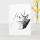 Bull Elk Kaart (Gele Bloem)
