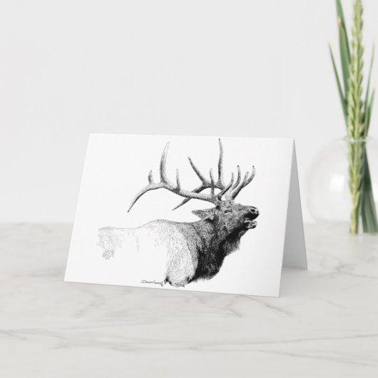 Bull Elk Kaart (Voorkant)