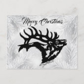 Bull Elk kerstBriefkaart Briefkaart (Voorkant)