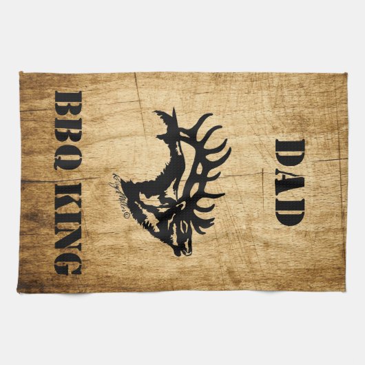 Bull Elk Kitchen Towel Theedoek (Horizontaal)