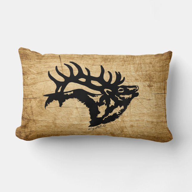 Bull Elk Kussen (Voorkant)