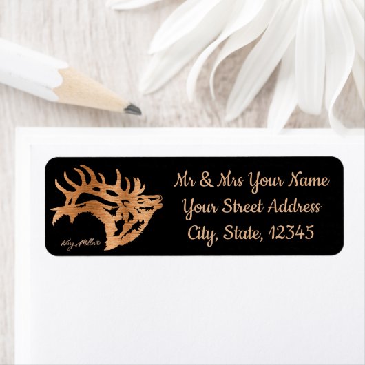 Bull Elk Label (Insitu)