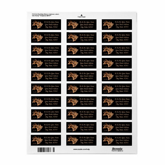 Bull Elk Label (Full Sheet)
