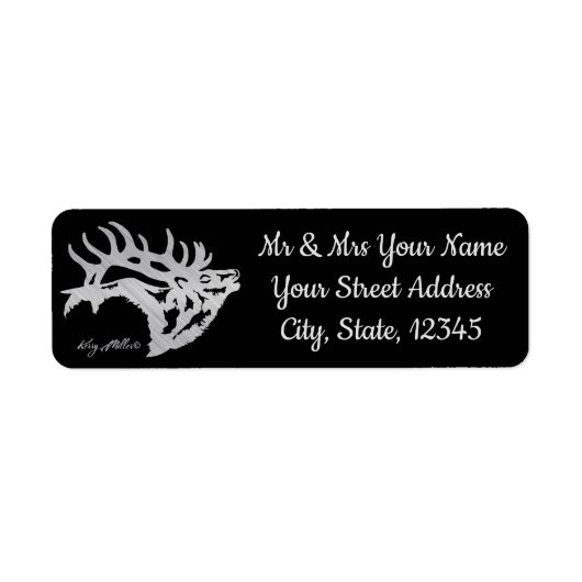 Bull Elk Label (Voorkant)