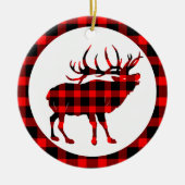 Bull Elk Large Game Pset Ceramic Ornament (Voorkant)