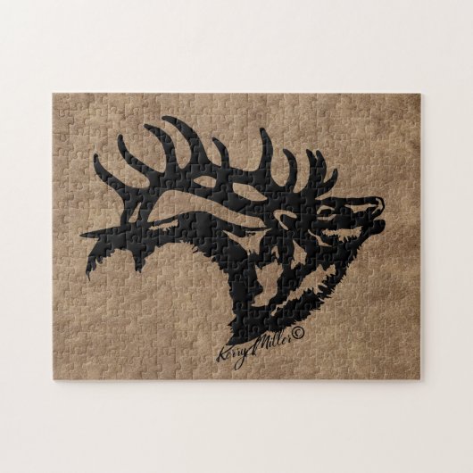 Bull Elk Legpuzzel (Horizontaal)
