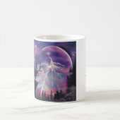 Bull Elk met uitzicht op Lightning Storm! Koffiemok (Center)