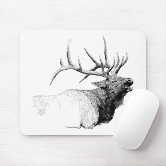 Bull Elk Muismat (Met muis)