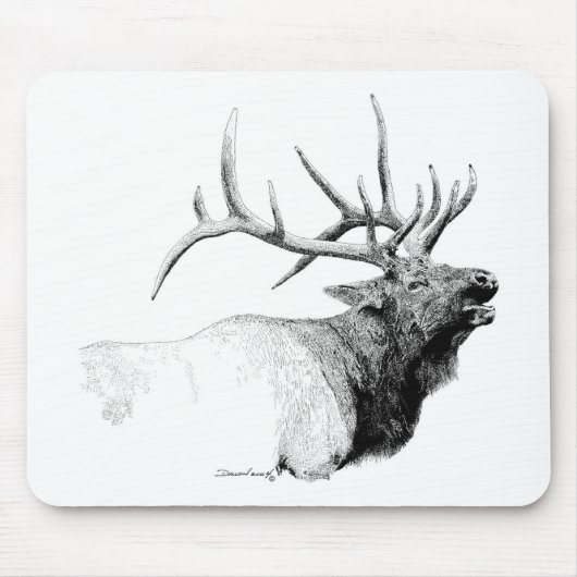 Bull Elk Muismat (Voorkant)