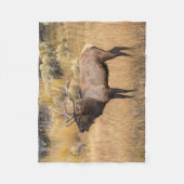 Bull Elk | Nationaal Park Yellowstone Fleece Deken (Voorkant)