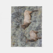 Bull Elk | Nationaal park Yellowstone Wyoming Fleece Deken (Voorkant)