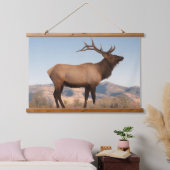 Bull Elk Near Mammoth | Wyoming Hangend Wandkleed (Slaapkamer)