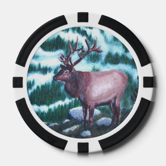Bull Elk Pokerchips (Voorkant)