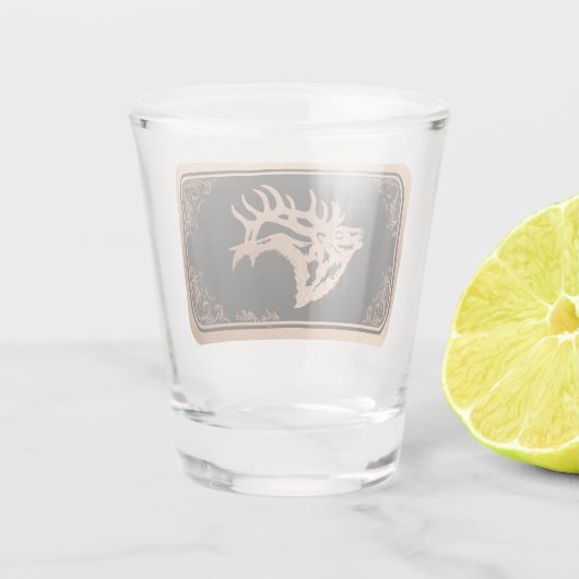 Bull Elk Shot Glas (Achterkant)