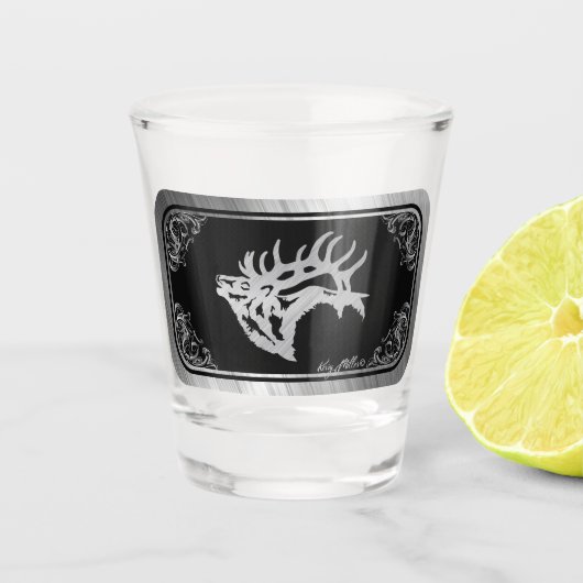 Bull Elk Shot Glas (Voorkant)