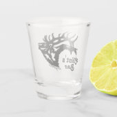 Bull Elk Shot Glass Glas (Achterkant)