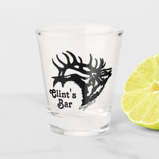 Bull Elk Shot Glass Glas